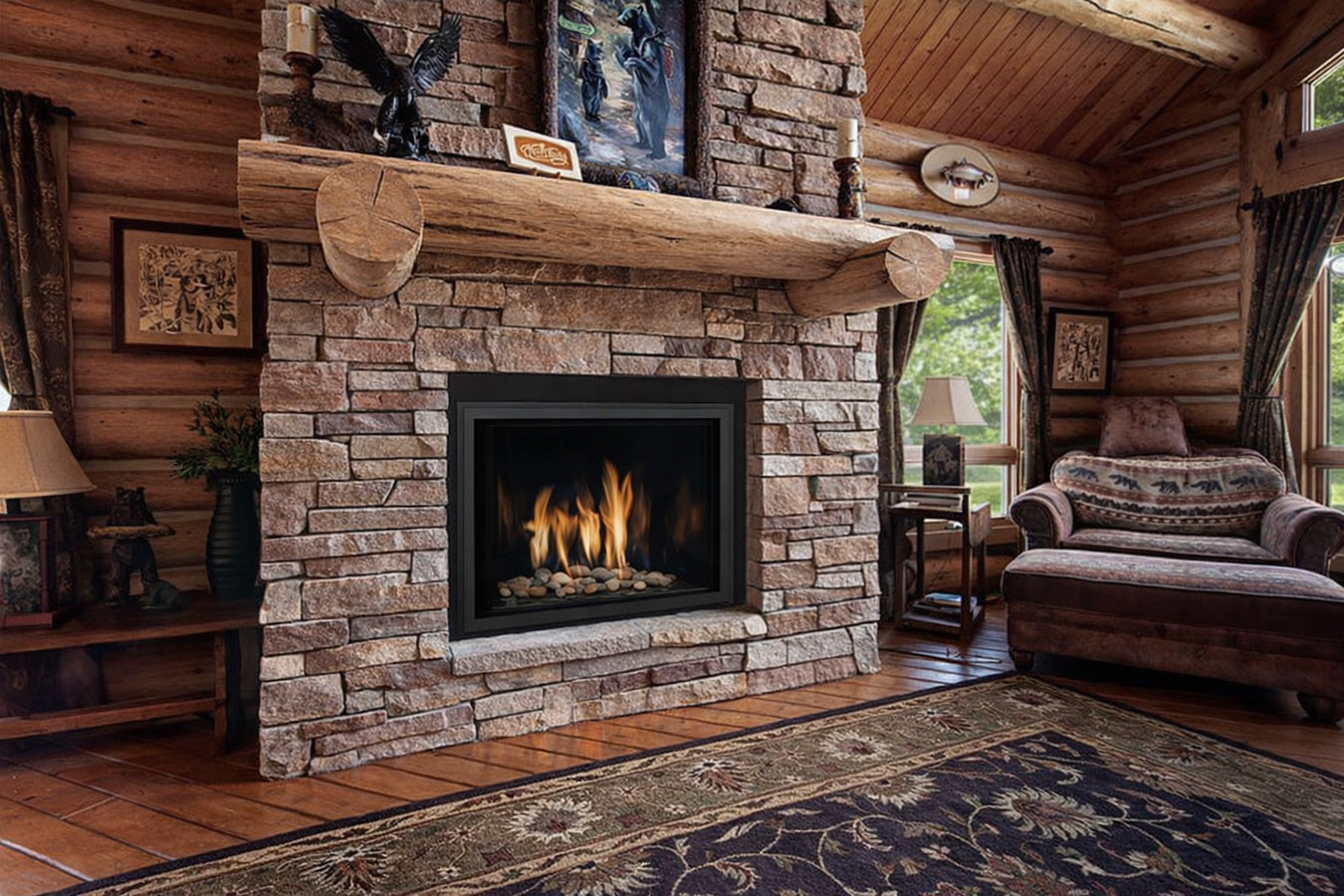 Fireplace installation